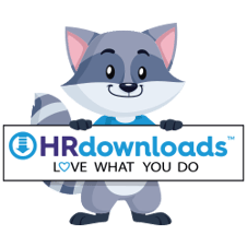 HRdownloads raccoon encouraging human resource  professionals and business owners to love what they do.  