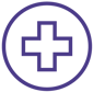 Icons_health care cross in a circle